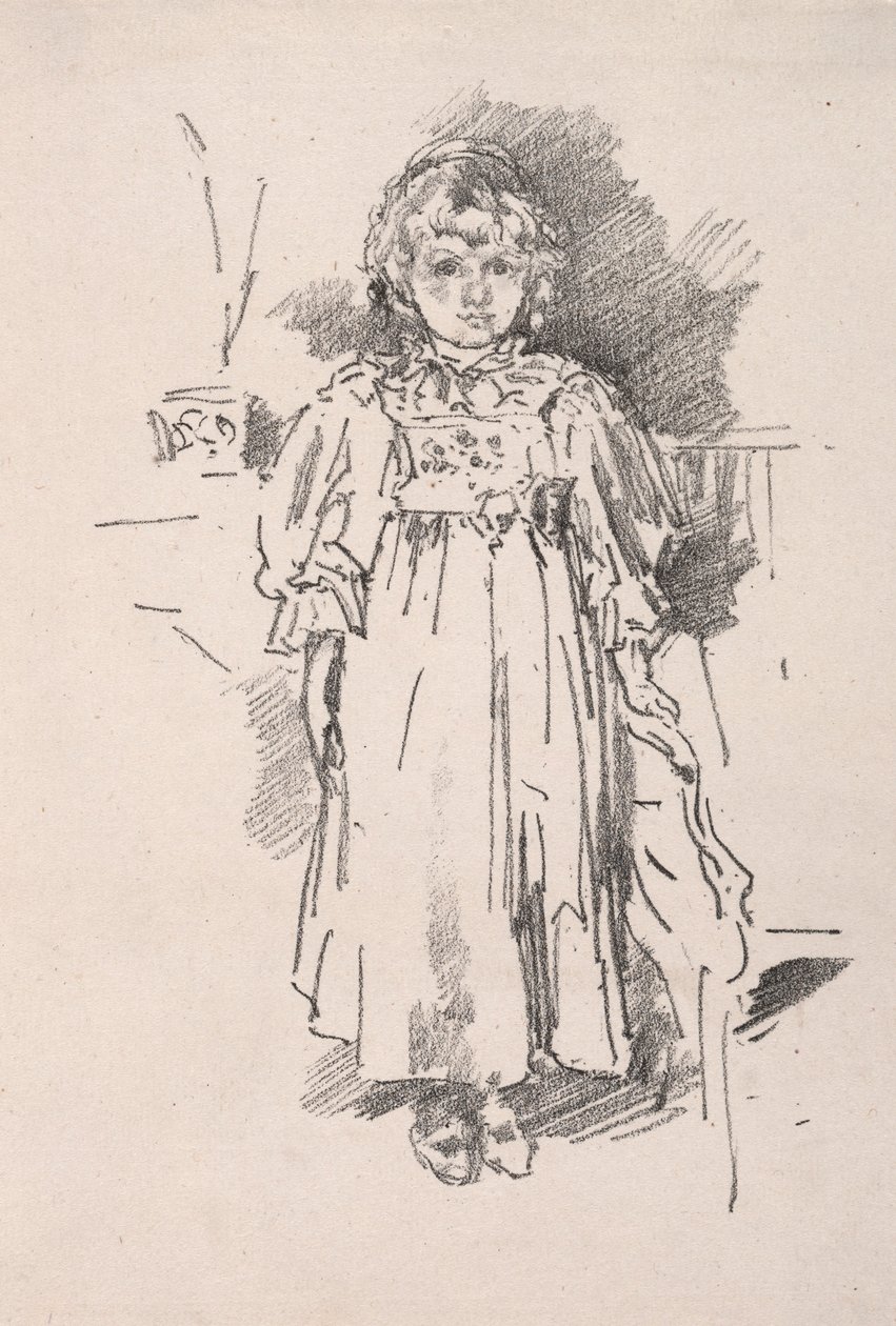 Küçük Evelyn, 1896. by James Abbott McNeill Whistler