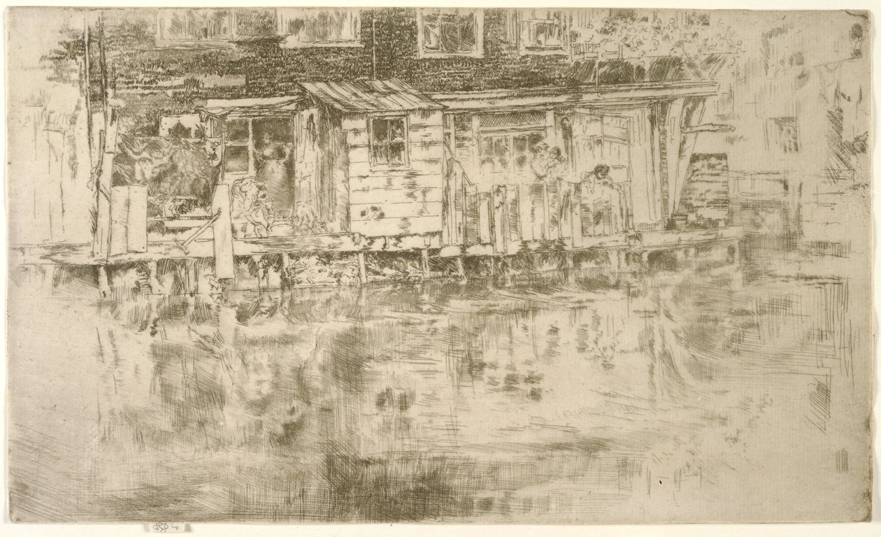 Uzun Ev, Dyers, Amsterdam, 1889 by James Abbott McNeill Whistler
