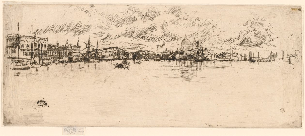 Uzun Venedik, 18791880. by James Abbott McNeill Whistler