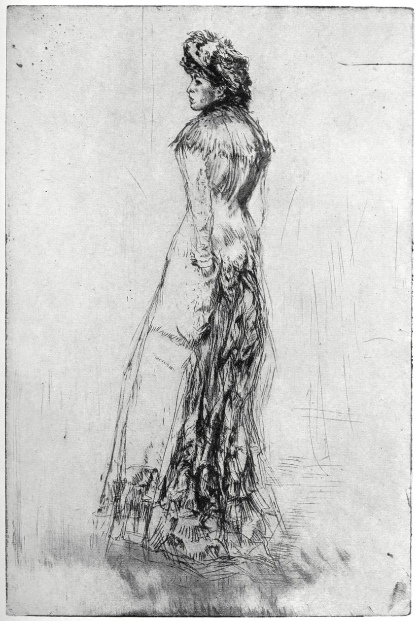 Maude, Ayakta, 1873 1904. by James Abbott McNeill Whistler