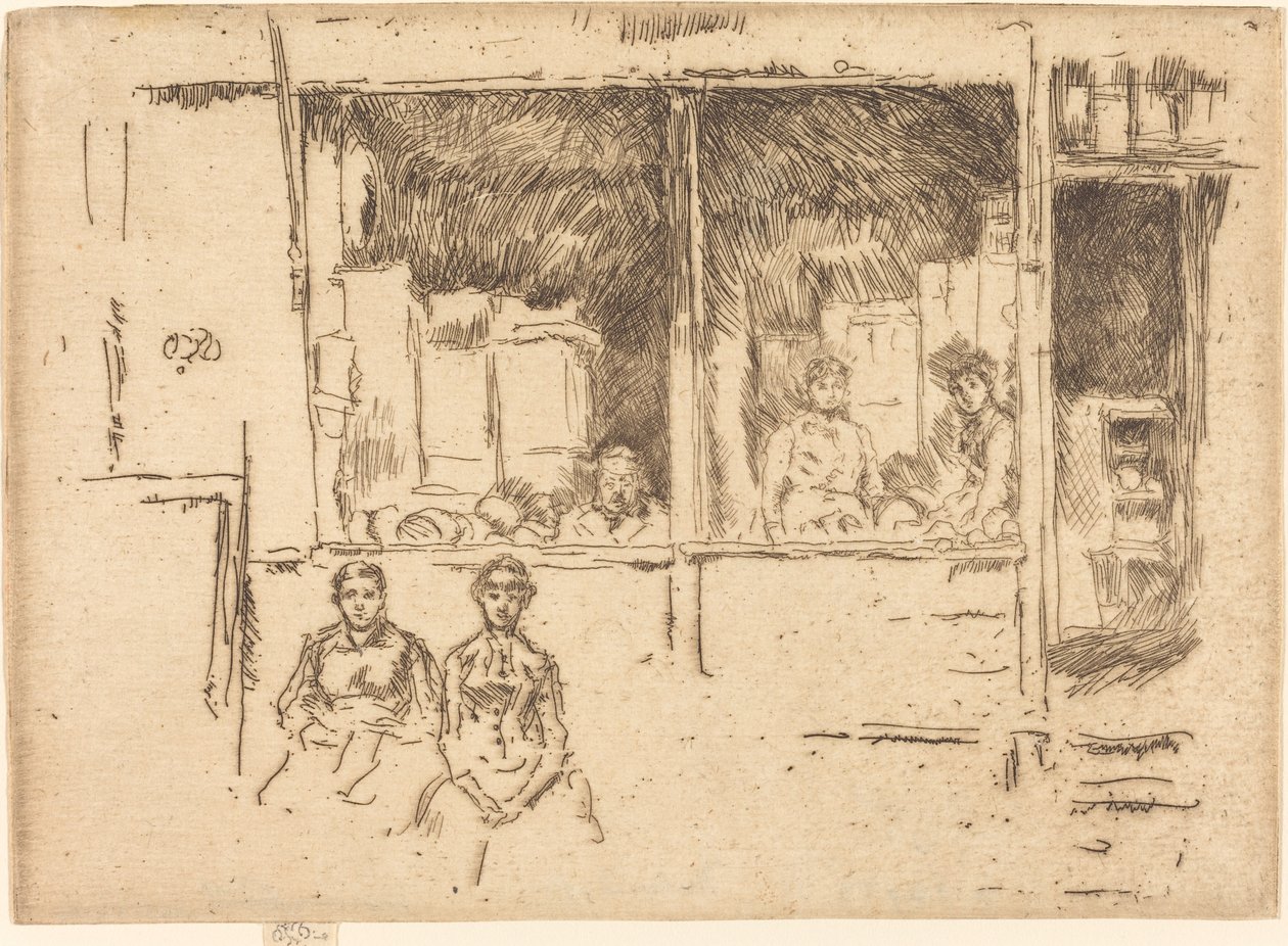 Kavun Dükkanı, Hounsditch, c. 18861888. by James Abbott McNeill Whistler