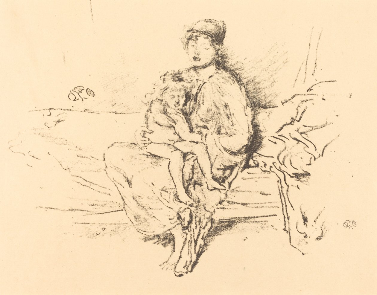 Anne ve Çocuk, No. 2, 18911895. by James Abbott McNeill Whistler