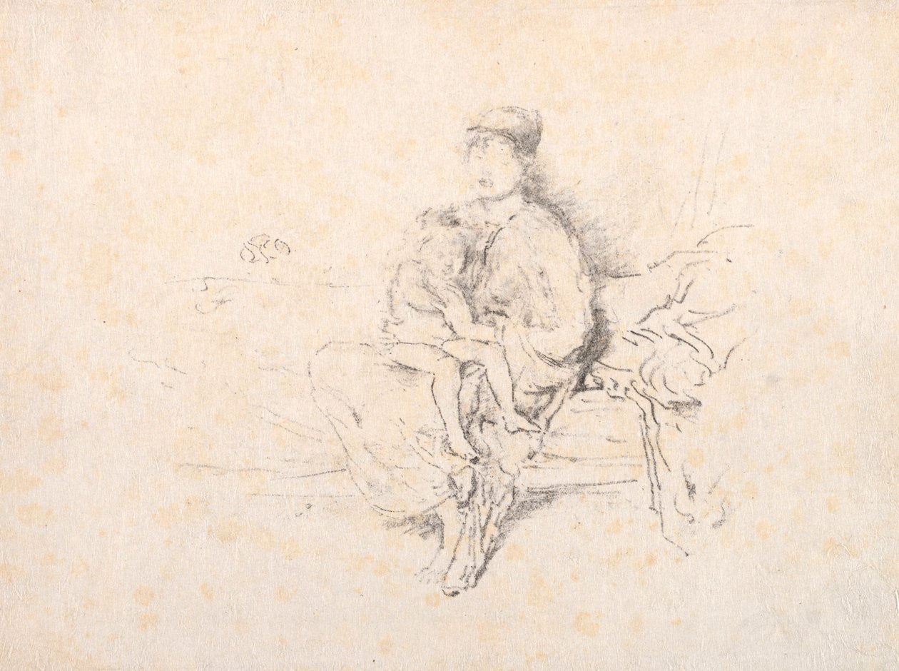 Anne ve Çocuk, No. 2, 1896. by James Abbott McNeill Whistler