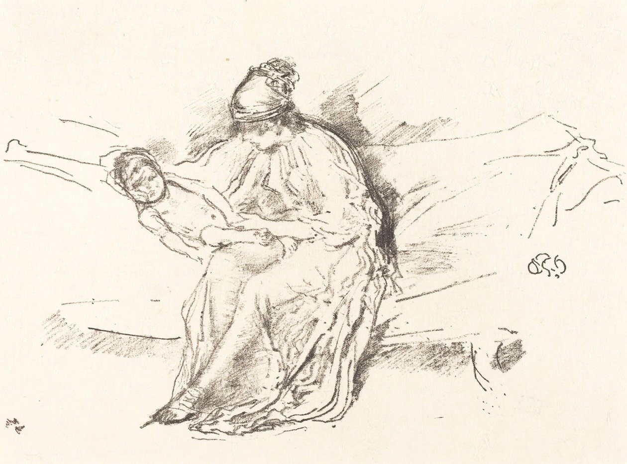Anne ve Çocuk, No. 4, 18911895. by James Abbott McNeill Whistler
