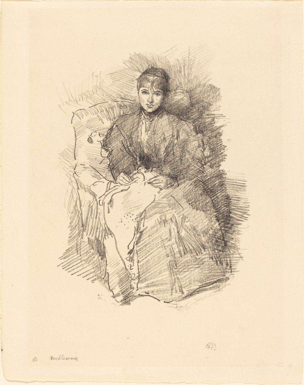 İğne işi, 1896. by James Abbott McNeill Whistler