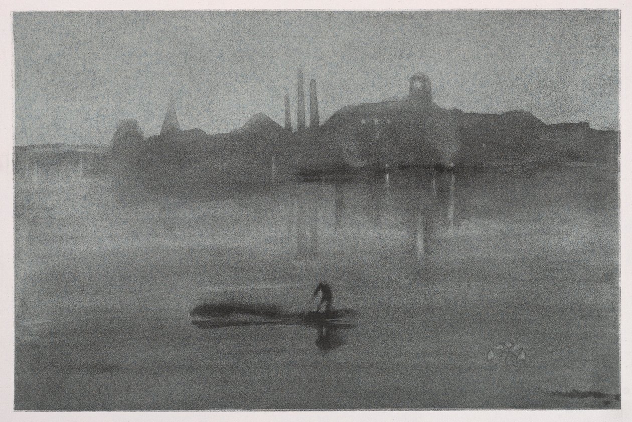 Gece, 1878. by James Abbott McNeill Whistler