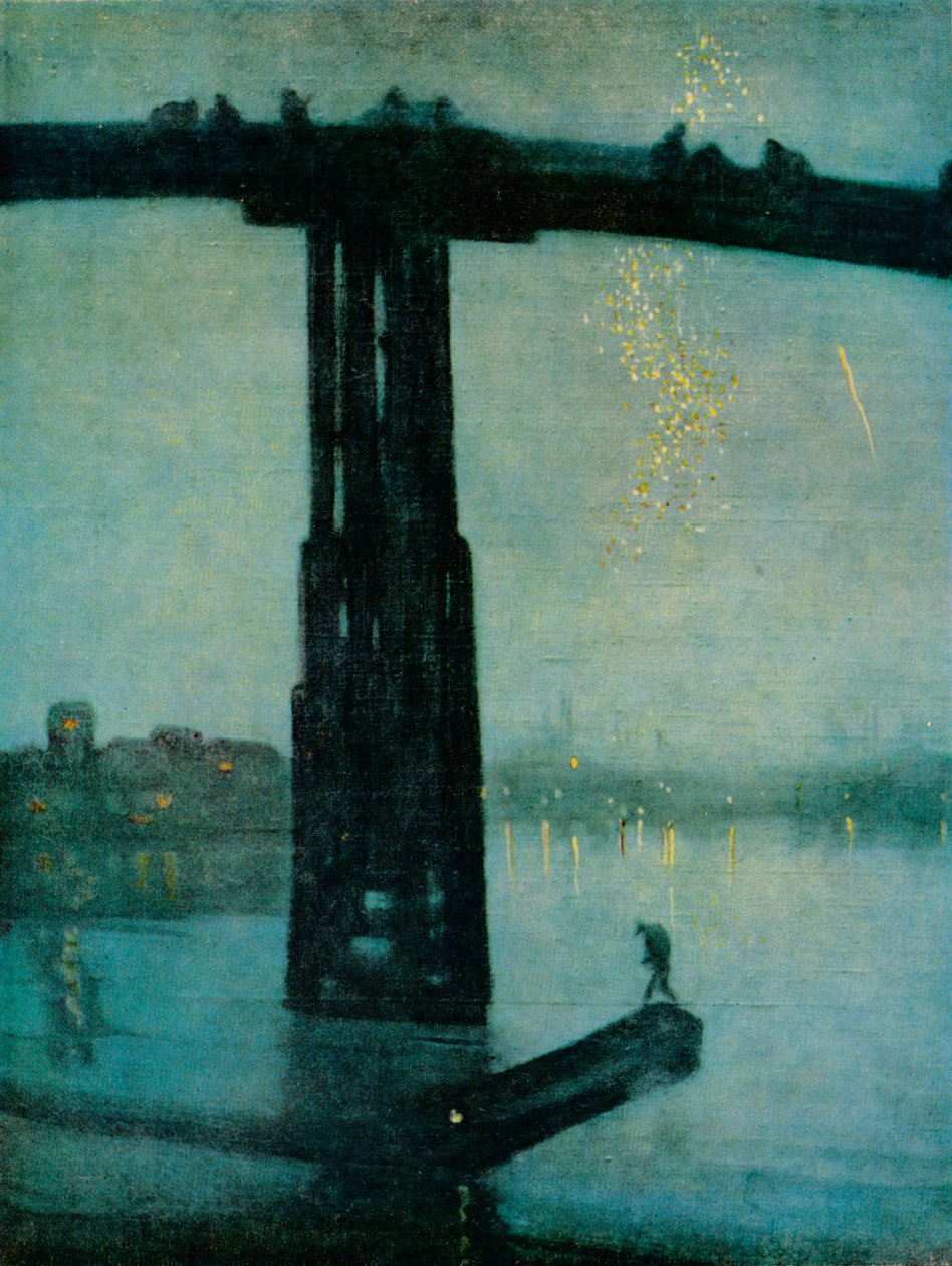 Nocturne: Mavi ve Altın - Eski Battersea Köprüsü, c1872-5 by James Abbott McNeill Whistler
