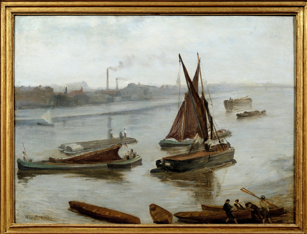 Nocturne: Mavi ve Altın – Eski Battersea Köprüsü by James Abbott McNeill Whistler