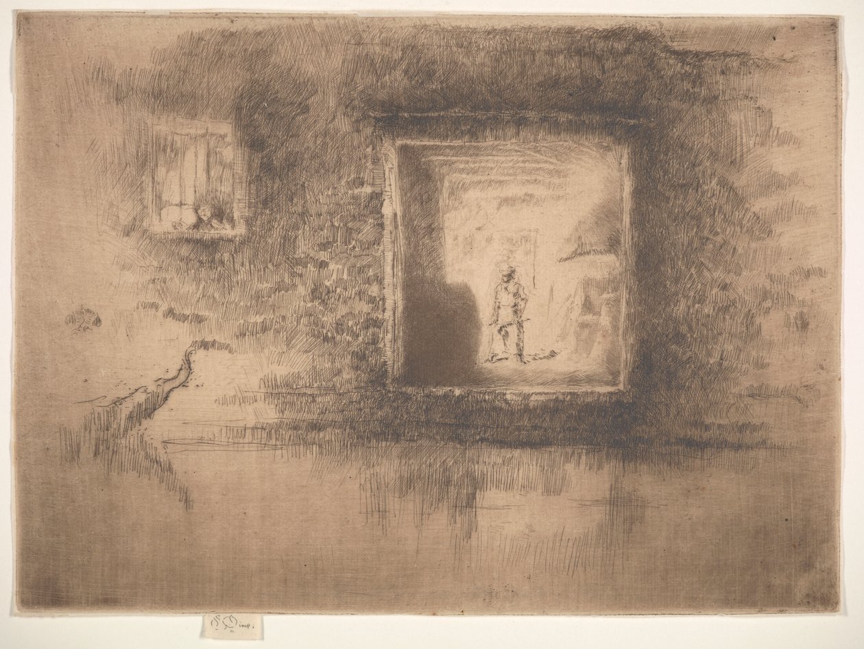 Gece: Fırın, 1879-1880. by James Abbott McNeill Whistler