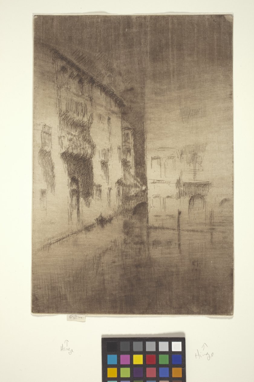 Nocturne: Saraylar (el silme ile oyma) by James Abbott McNeill Whistler