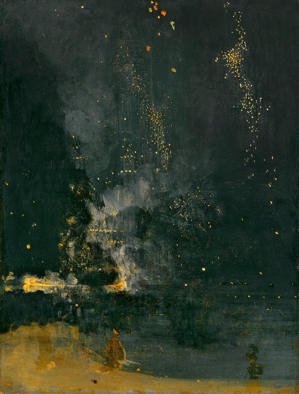 Siyah ve Altın Nocturne, Düşen Roket, 1875 by James Abbott McNeill Whistler