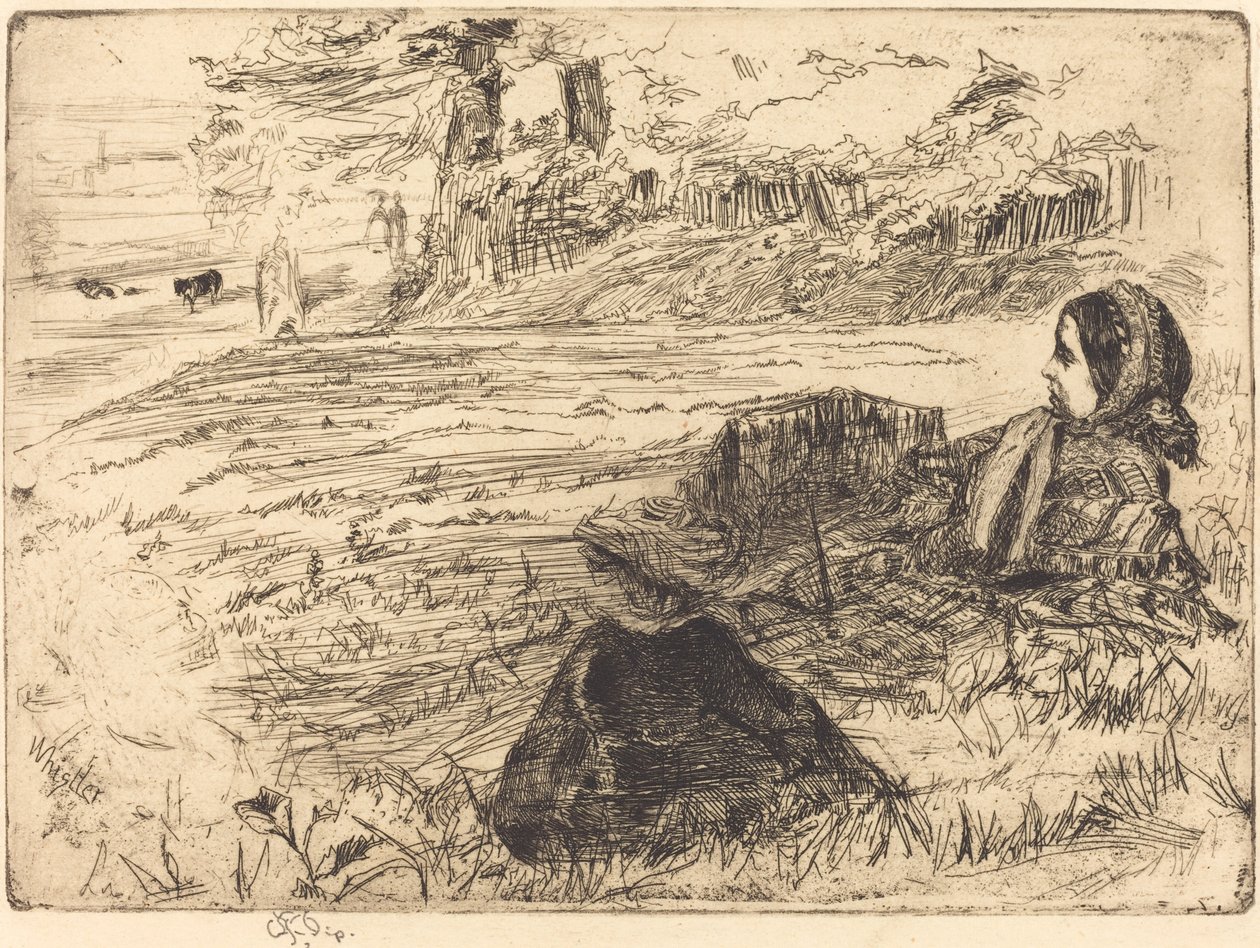 Hemşire ve Çocuk, 1859. by James Abbott McNeill Whistler