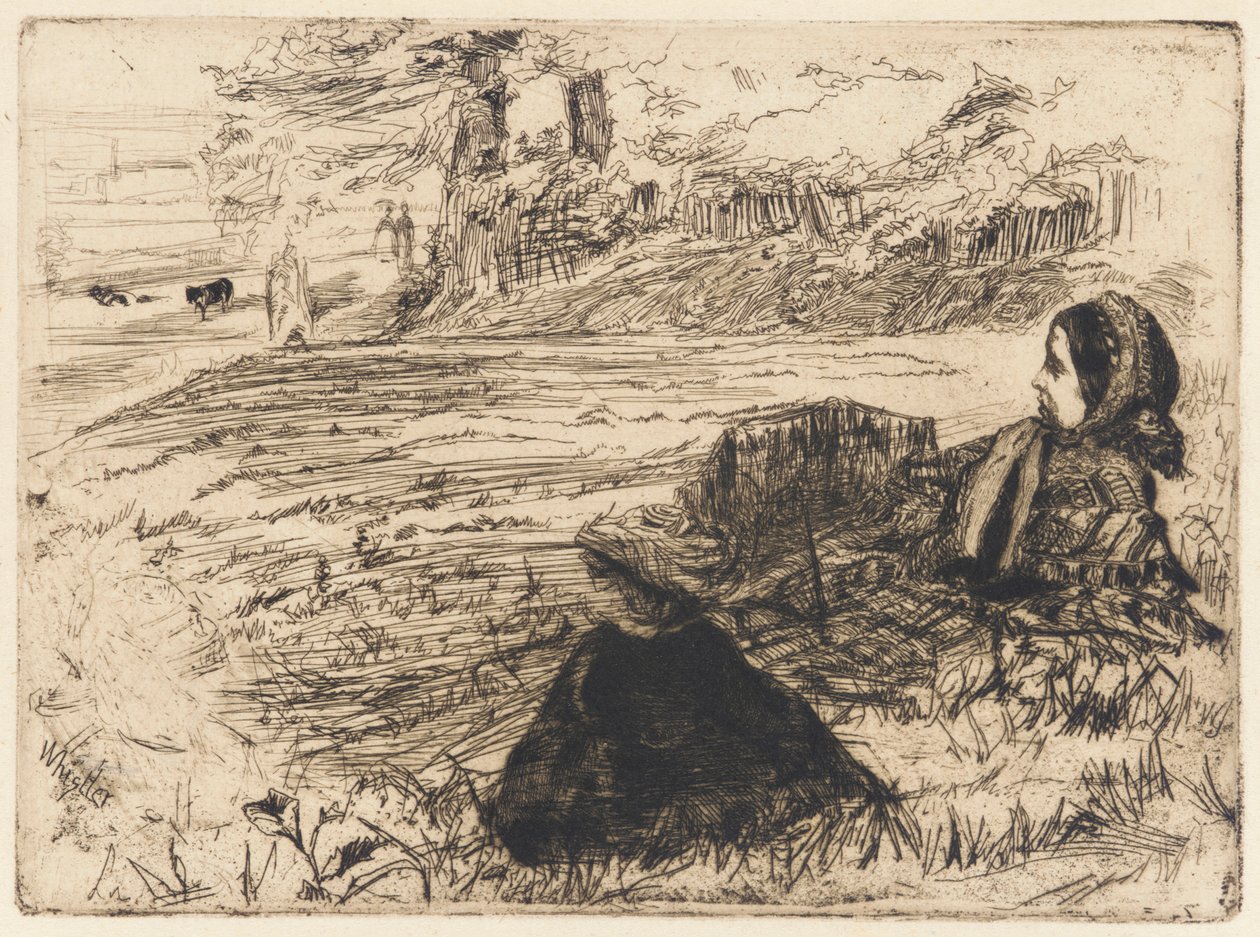 Hemşire ve Çocuk, 1859. by James Abbott McNeill Whistler