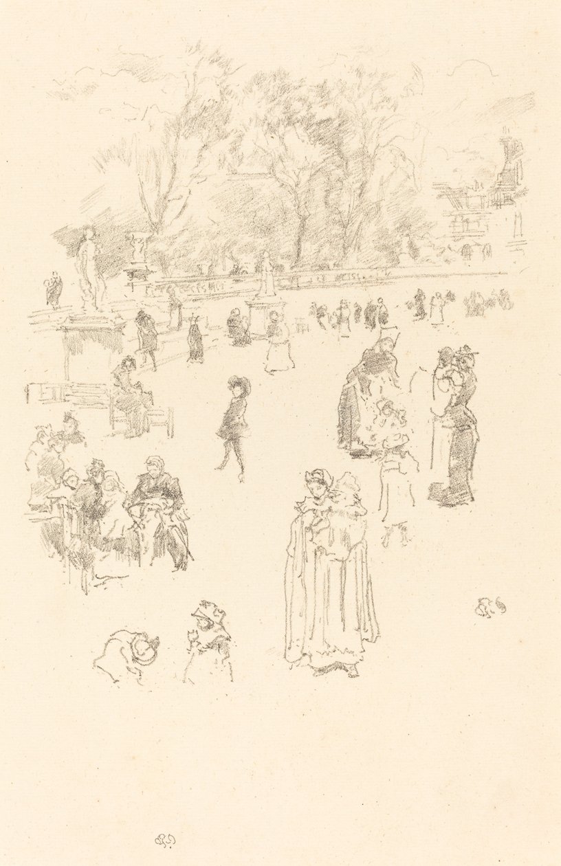 Nursemaids: Lüksemburg Maids, 1894. by James Abbott McNeill Whistler
