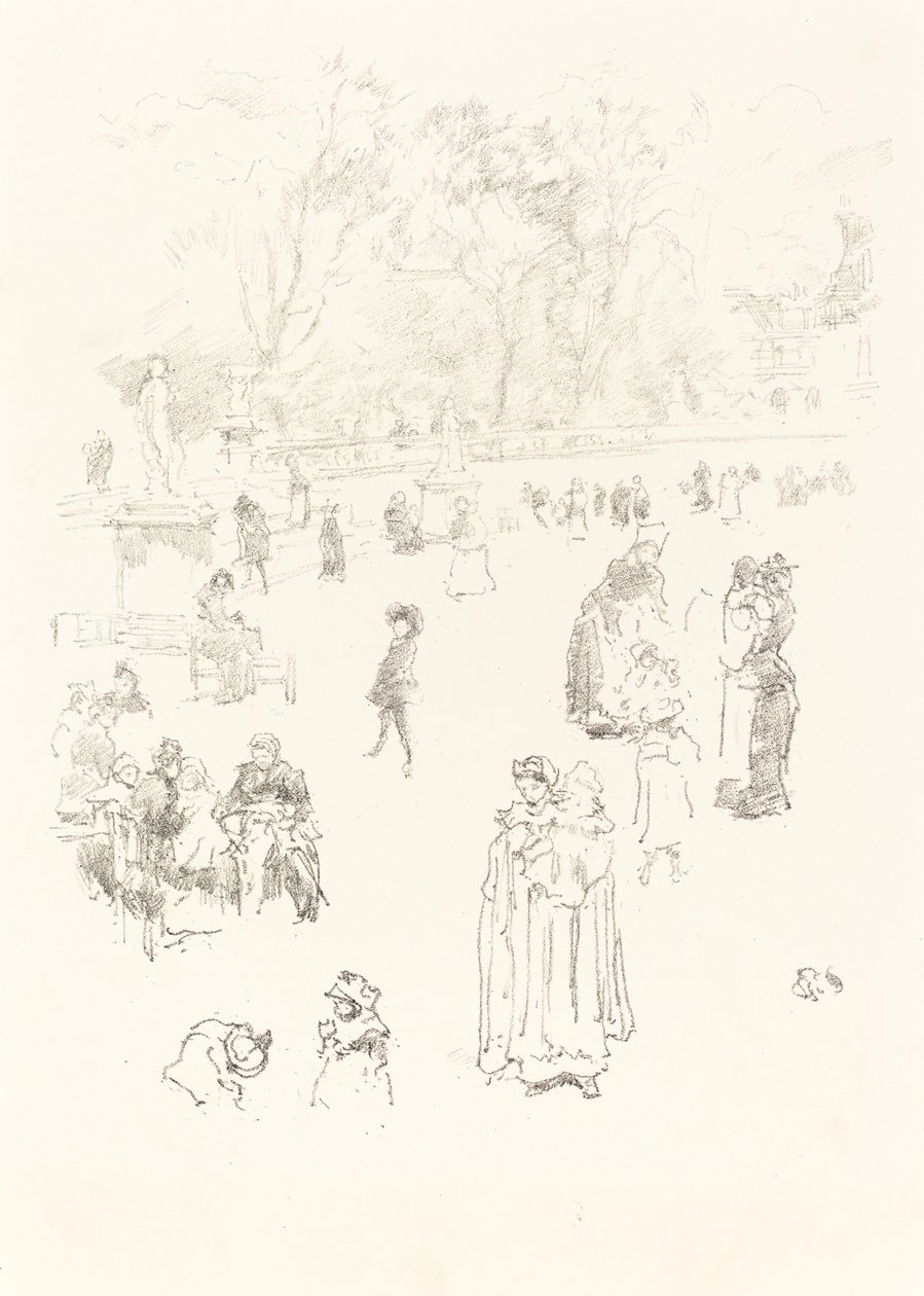 Nursemaids: Lüksemburg Maids, 1894. by James Abbott McNeill Whistler