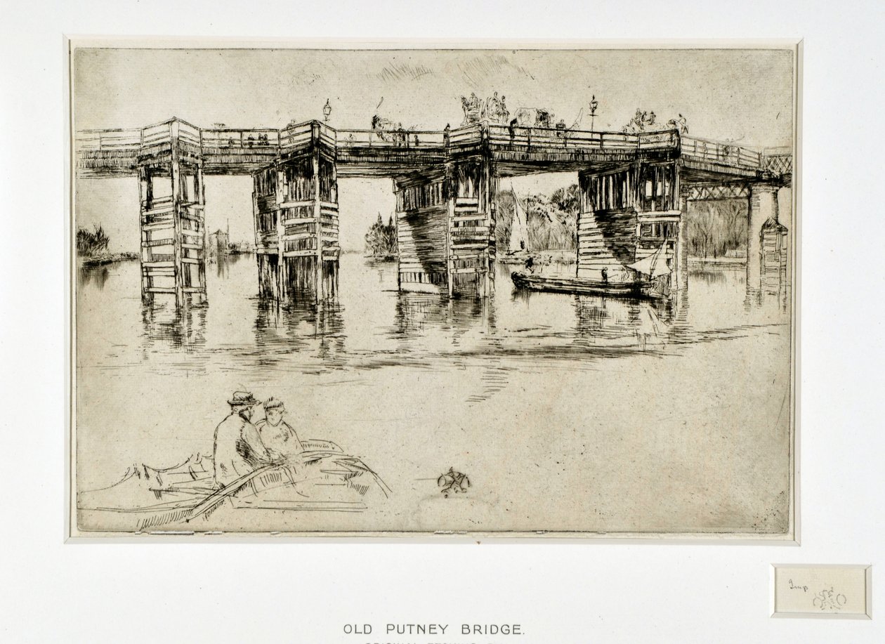 Eski Putney Köprüsü by James Abbott McNeill Whistler