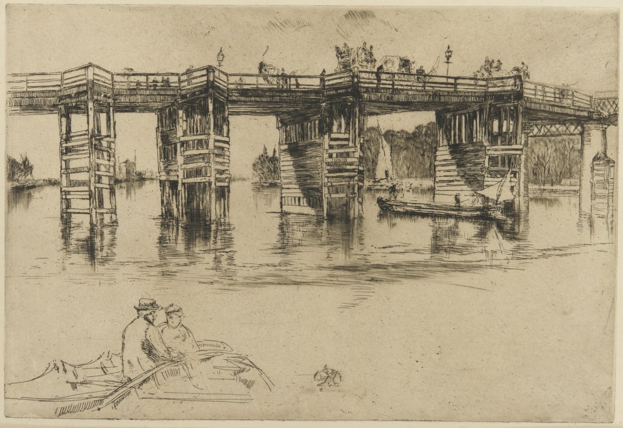 Eski Putney Köprüsü by James Abbott McNeill Whistler