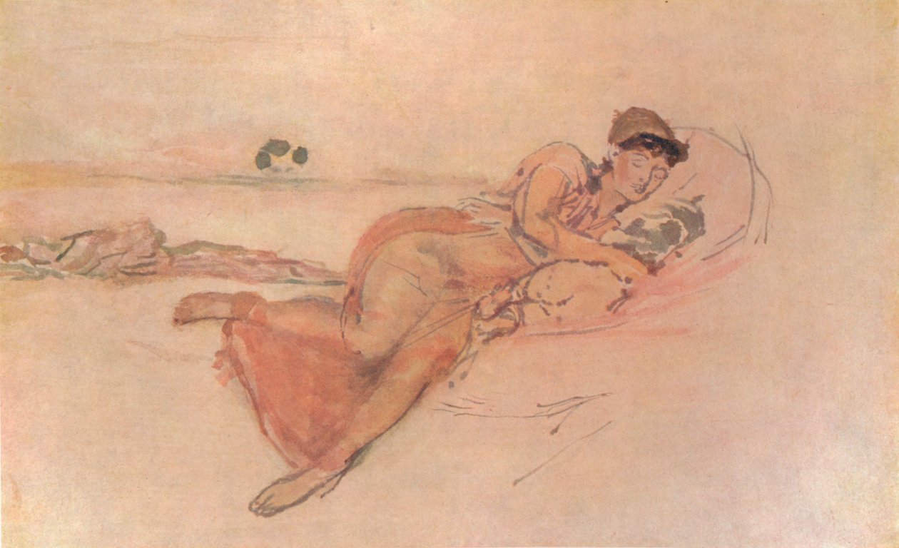 Pembe ve Gül, Anneler Uyuyor, c1895, 1904 by James Abbott McNeill Whistler