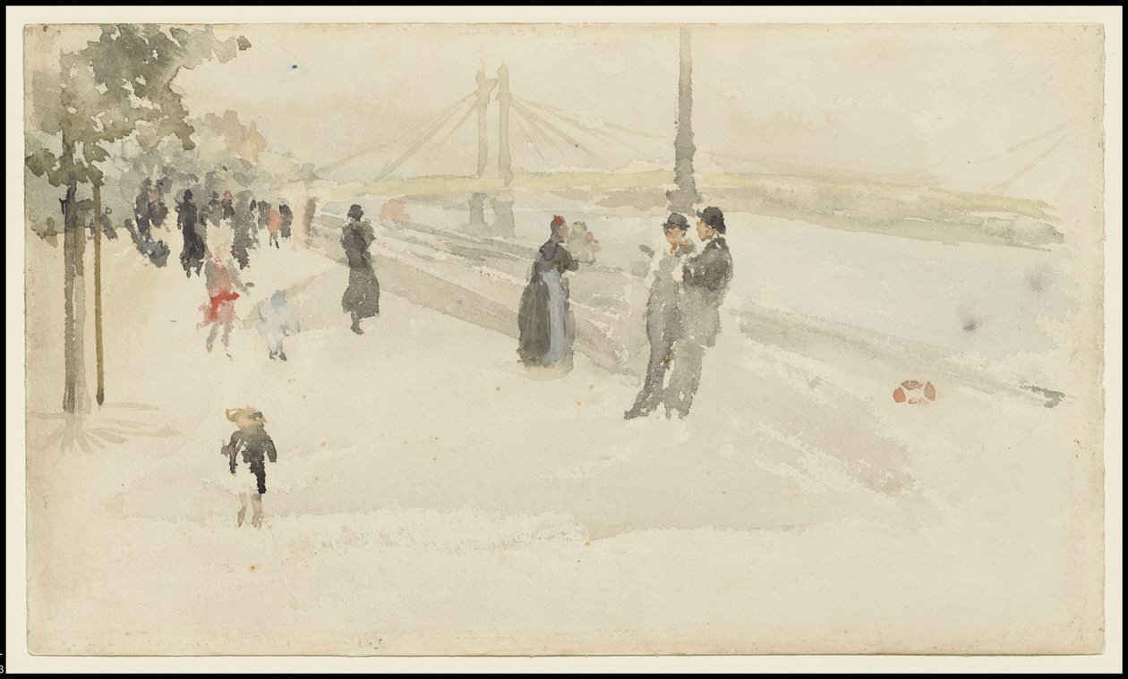 Pembe ve Gümüş - Chelsea, Dolgu, c.1885 by James Abbott McNeill Whistler
