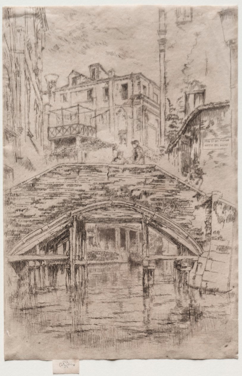 Piovan Köprüsü, 1886. by James Abbott McNeill Whistler
