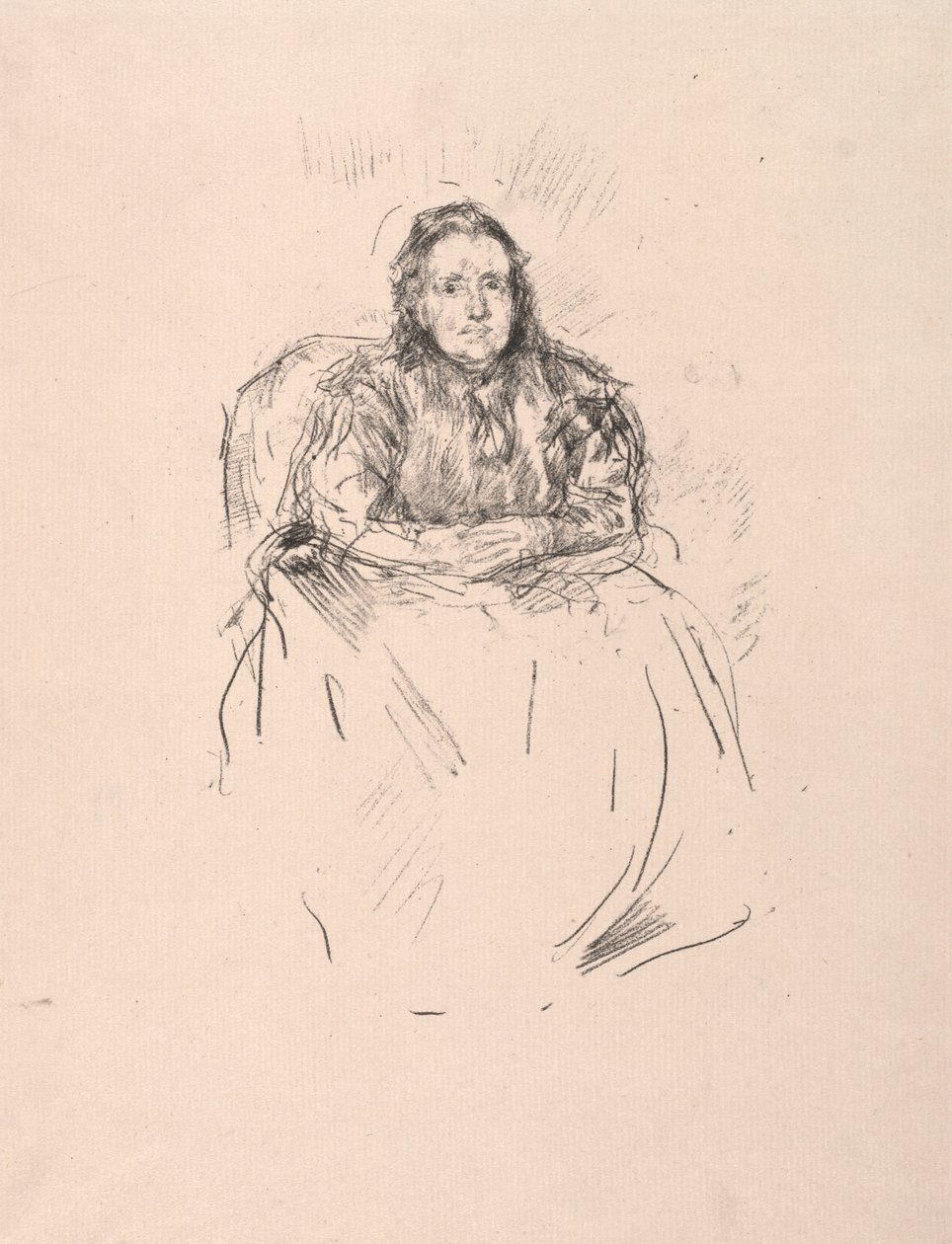 Portre Çalışması - Bayan Phillip, 1896. by James Abbott McNeill Whistler