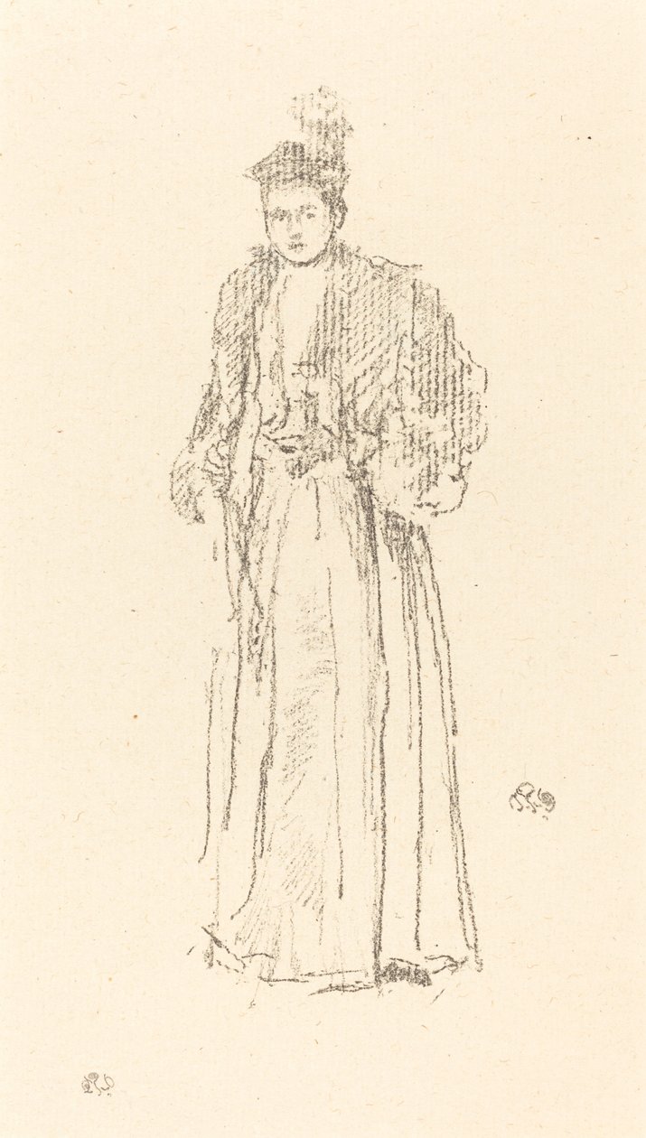 Portre Çalışması: Bayan Charlotte R. Williams, 1892. by James Abbott McNeill Whistler