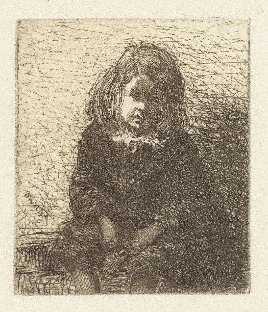Portret van Arthur Haden Küçük Arthur Doğadan on iki gravür (seri başlığı) by James Abbott McNeill Whistler
