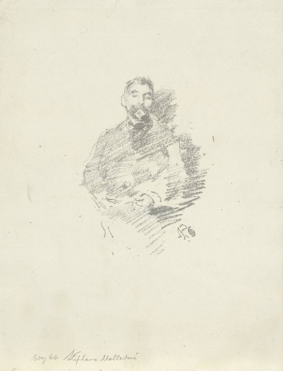 Stephane Mallarmé'nin Portresi by James Abbott McNeill Whistler