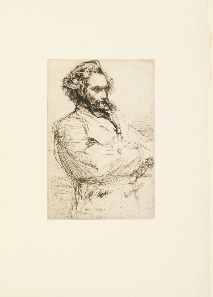 Baskı, Drouet by James Abbott McNeill Whistler