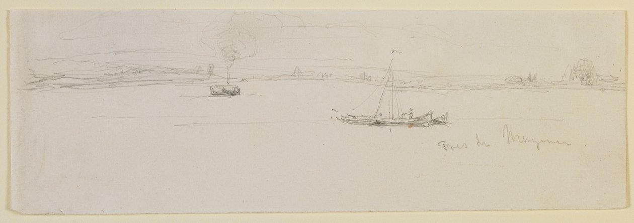 Mainz yakınlarında, 1858. by James Abbott McNeill Whistler