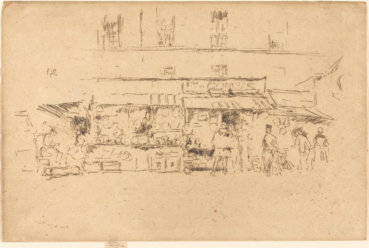 Monte Bell O, quai, 1893. by James Abbott McNeill Whistler