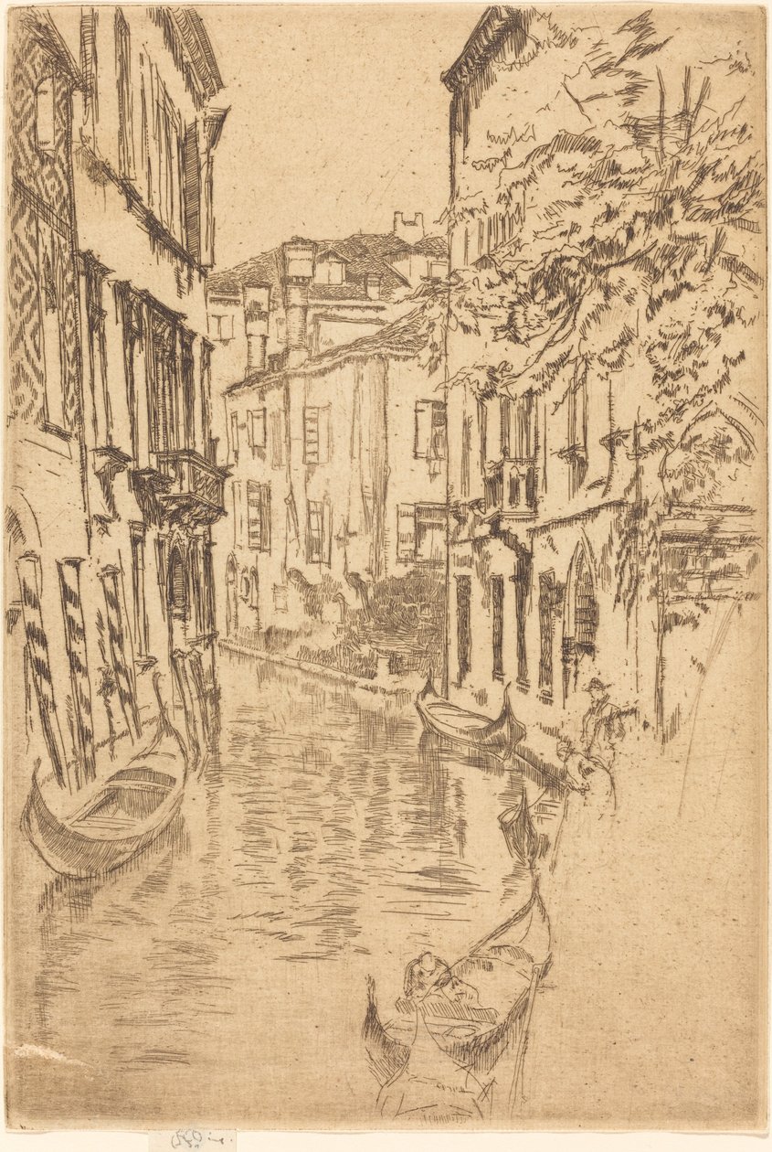 Sessiz Kanal, 1880. by James Abbott McNeill Whistler