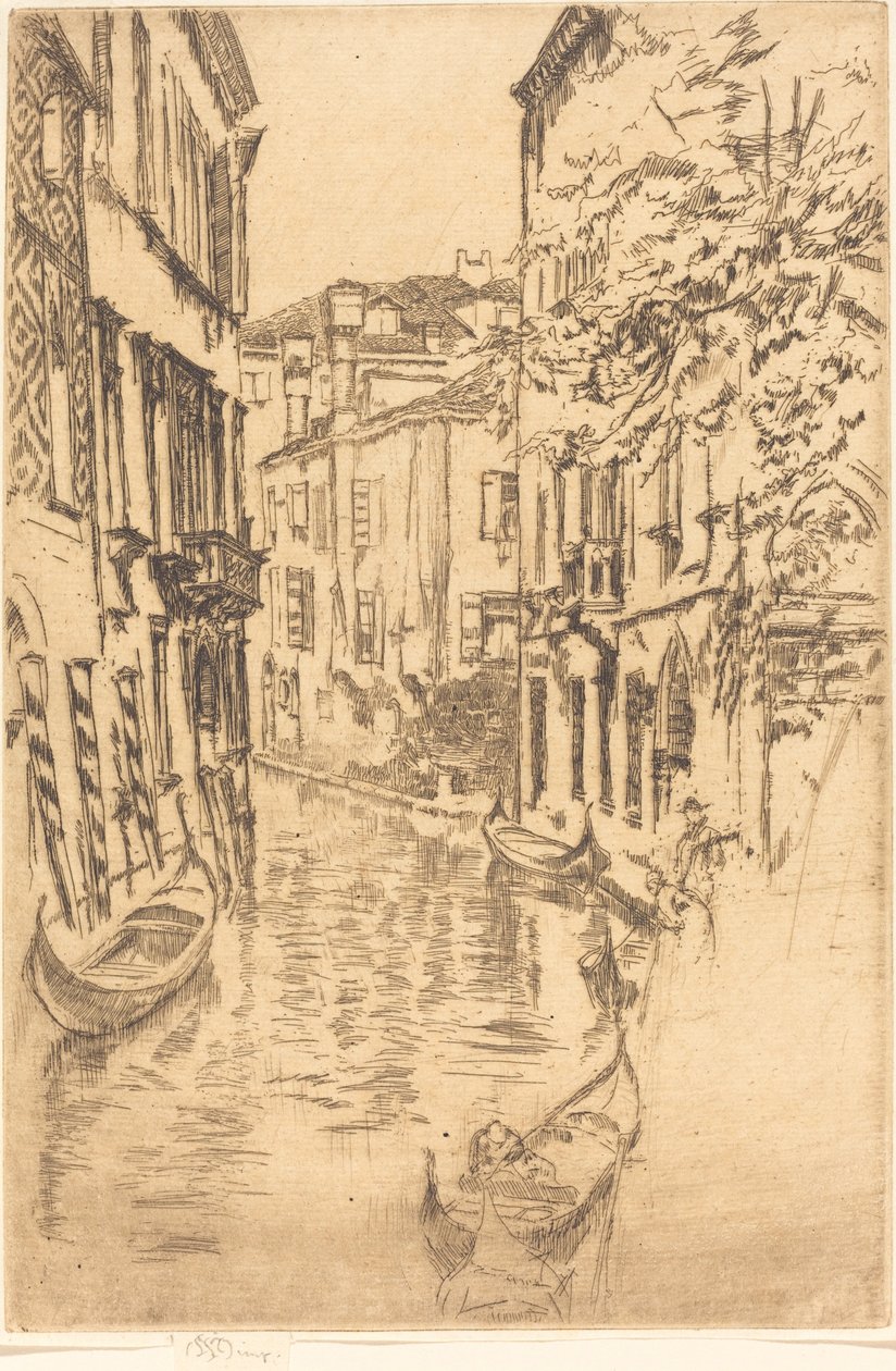Sessiz Kanal, 1880. by James Abbott McNeill Whistler
