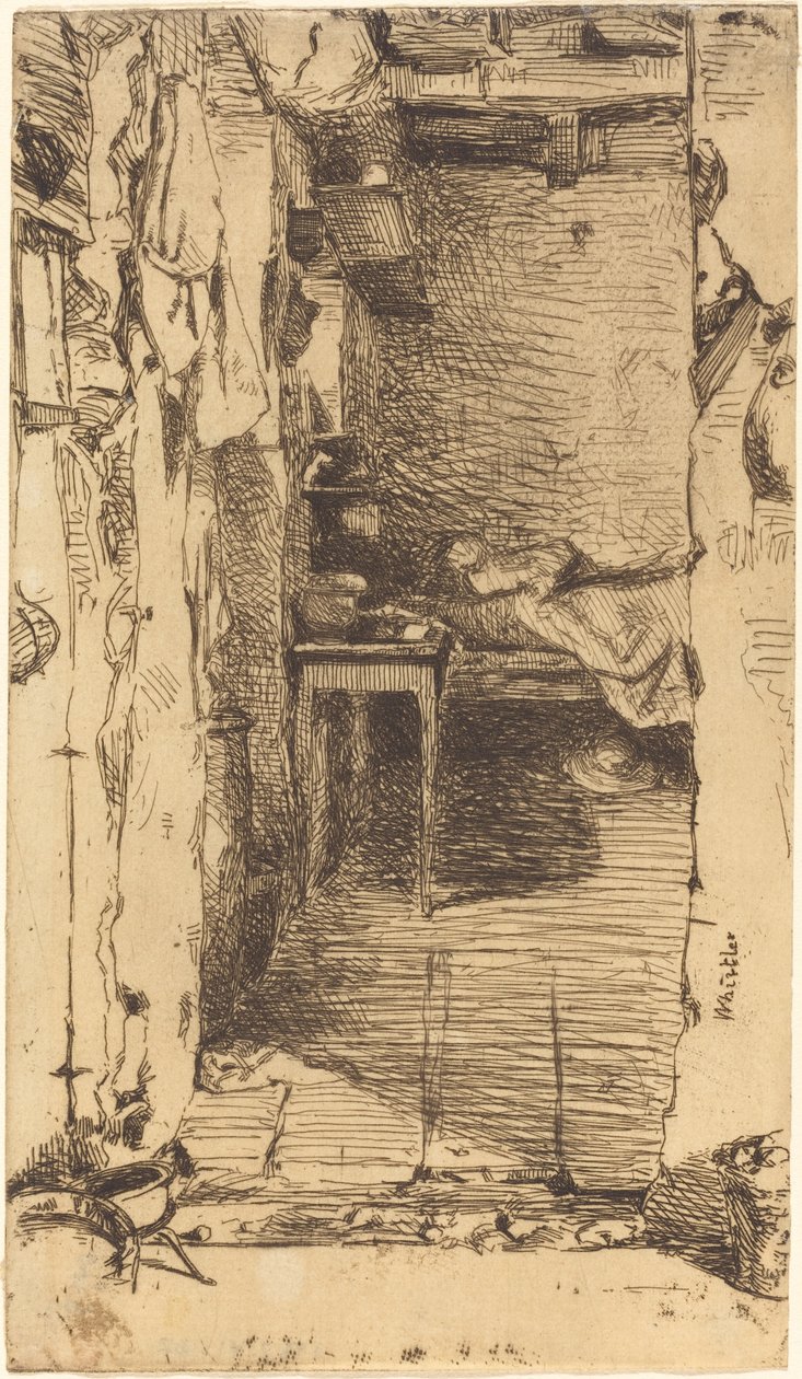 Paçavra Toplayıcılar, Mouffetard Mahallesi, Paris, 1858. by James Abbott McNeill Whistler
