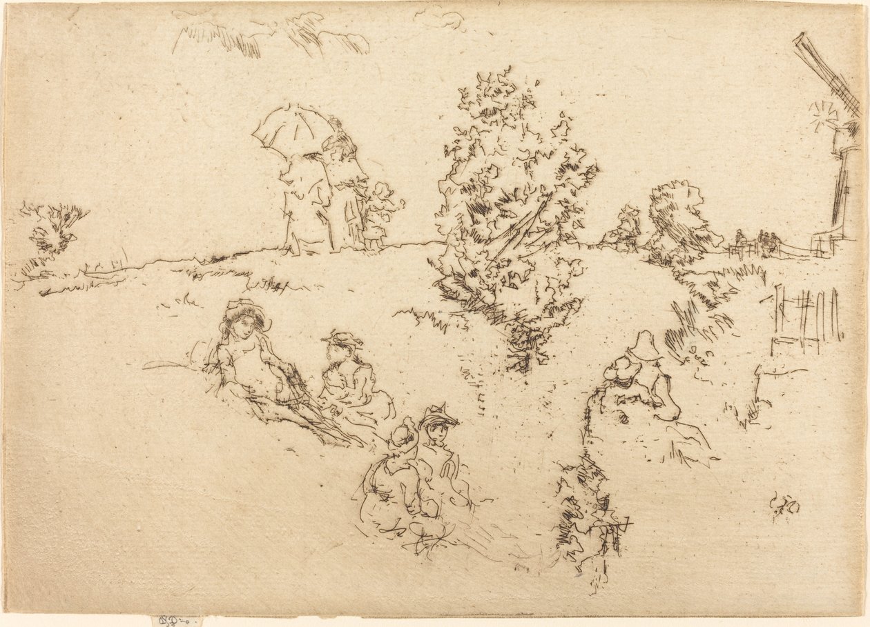 Surlar, Sandviç, c. 1887. by James Abbott McNeill Whistler