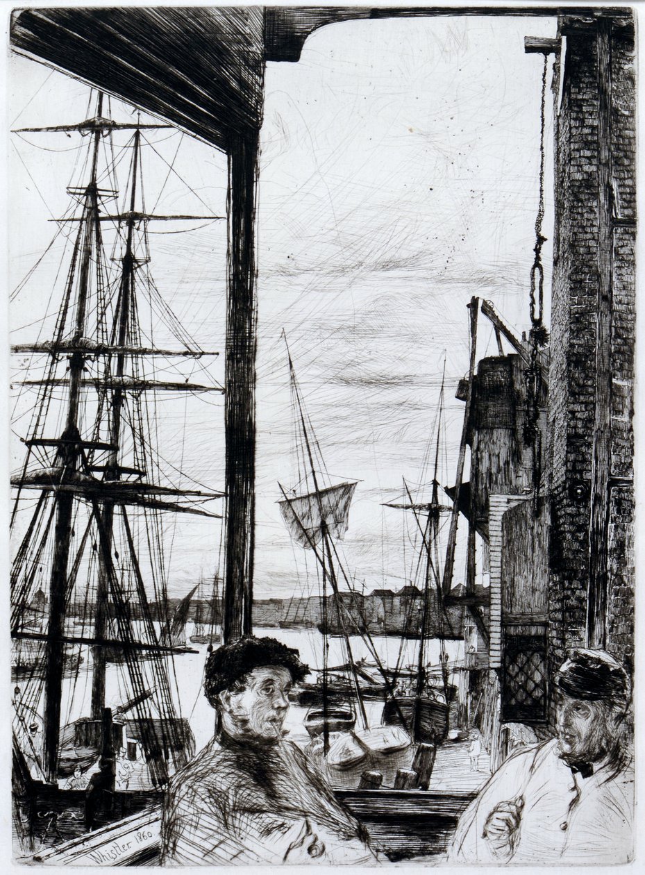 Rotherhithe (veya Wapping) by James Abbott McNeill Whistler