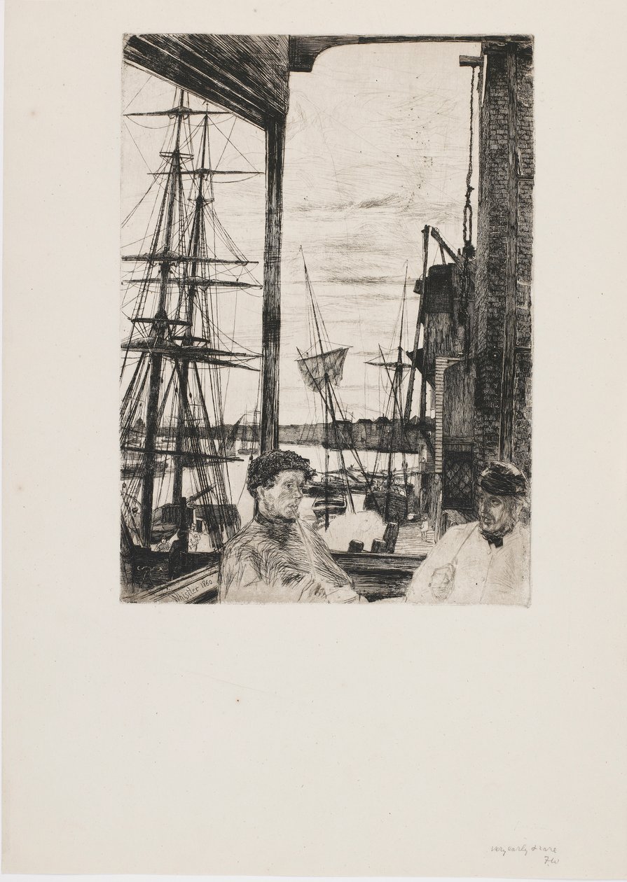 Rotherhithe, 1860. by James Abbott McNeill Whistler