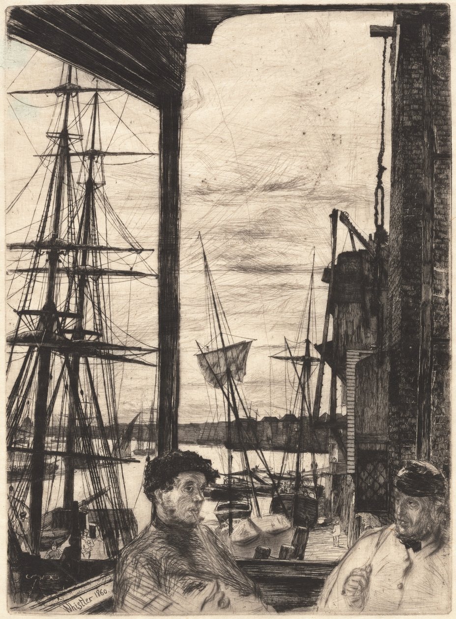 Rotherhithe, 1860. by James Abbott McNeill Whistler