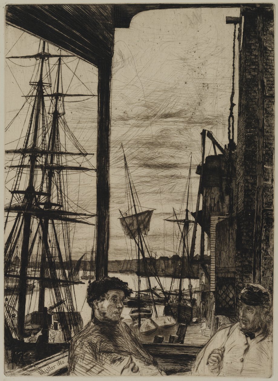 Rotherhithe, 1860 by James Abbott McNeill Whistler