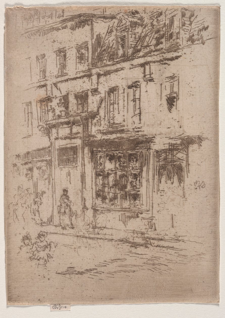Rue du Beurre, Brüksel. by James Abbott McNeill Whistler