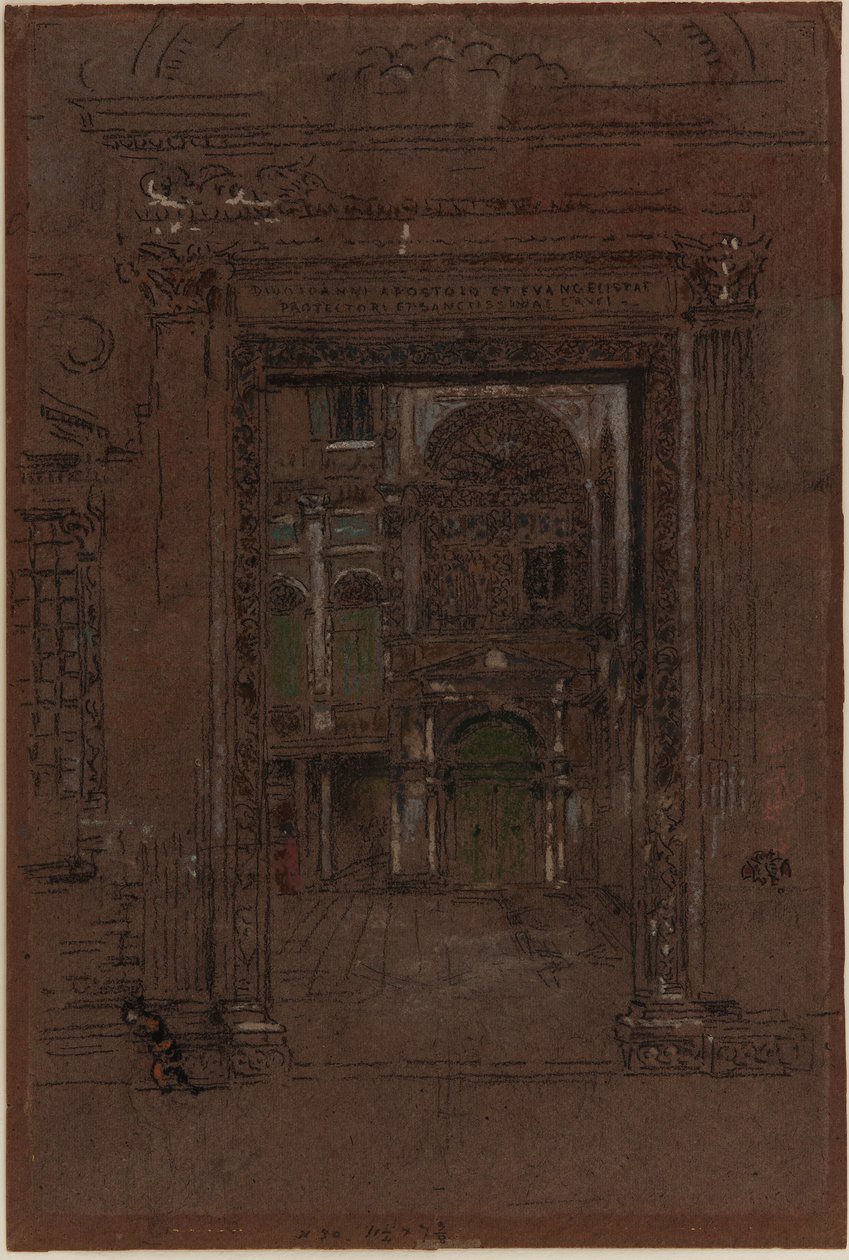 Havari ve Evangelist San Giovanni, 1879-1880. by James Abbott McNeill Whistler