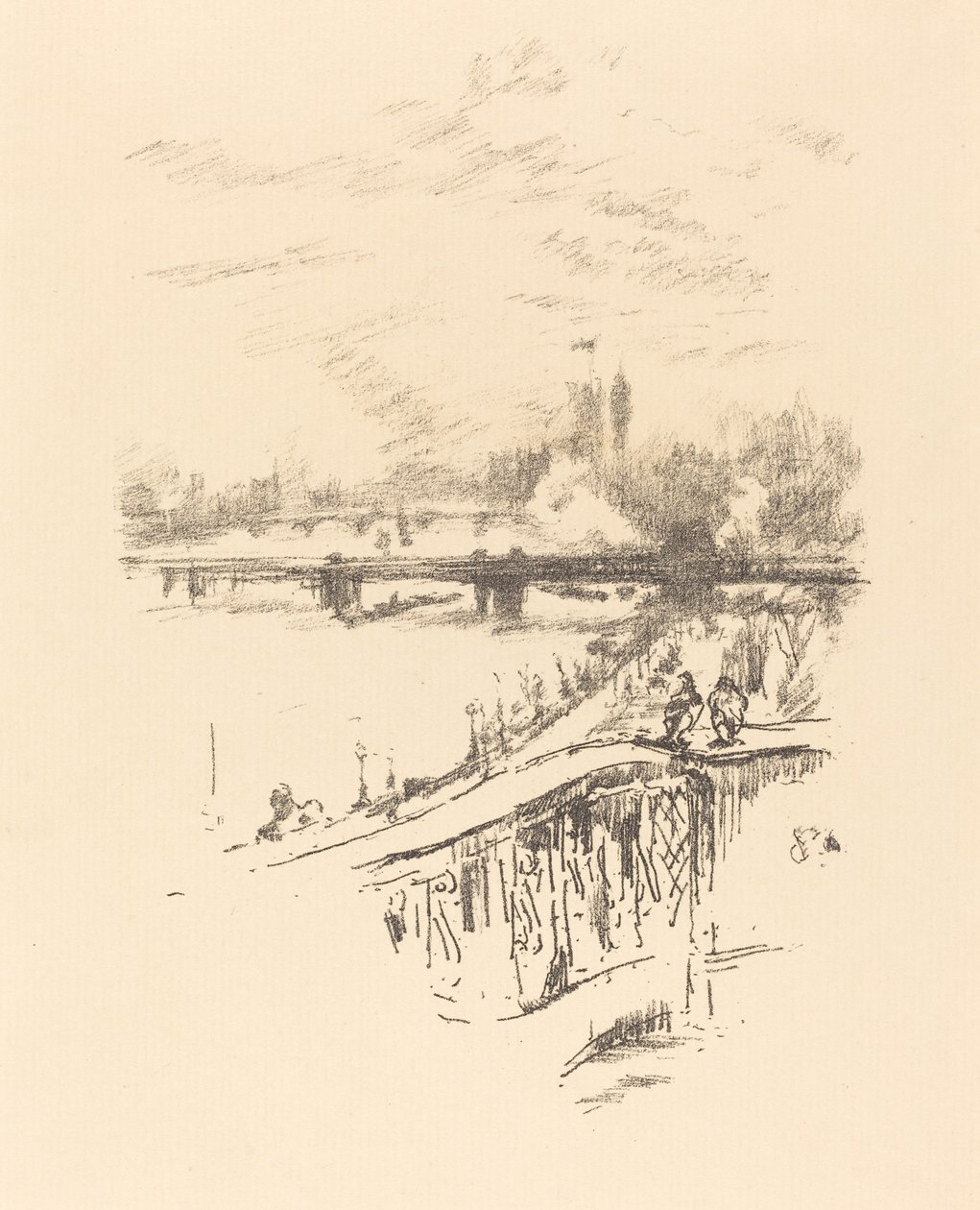 Savoy Güvercinleri, 1896. by James Abbott McNeill Whistler