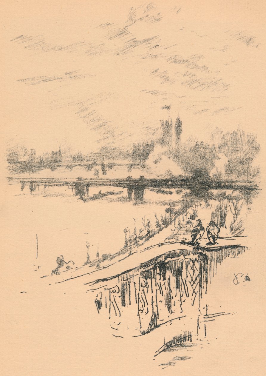 Savoy Güvercinleri, 1896, 1898 by James Abbott McNeill Whistler