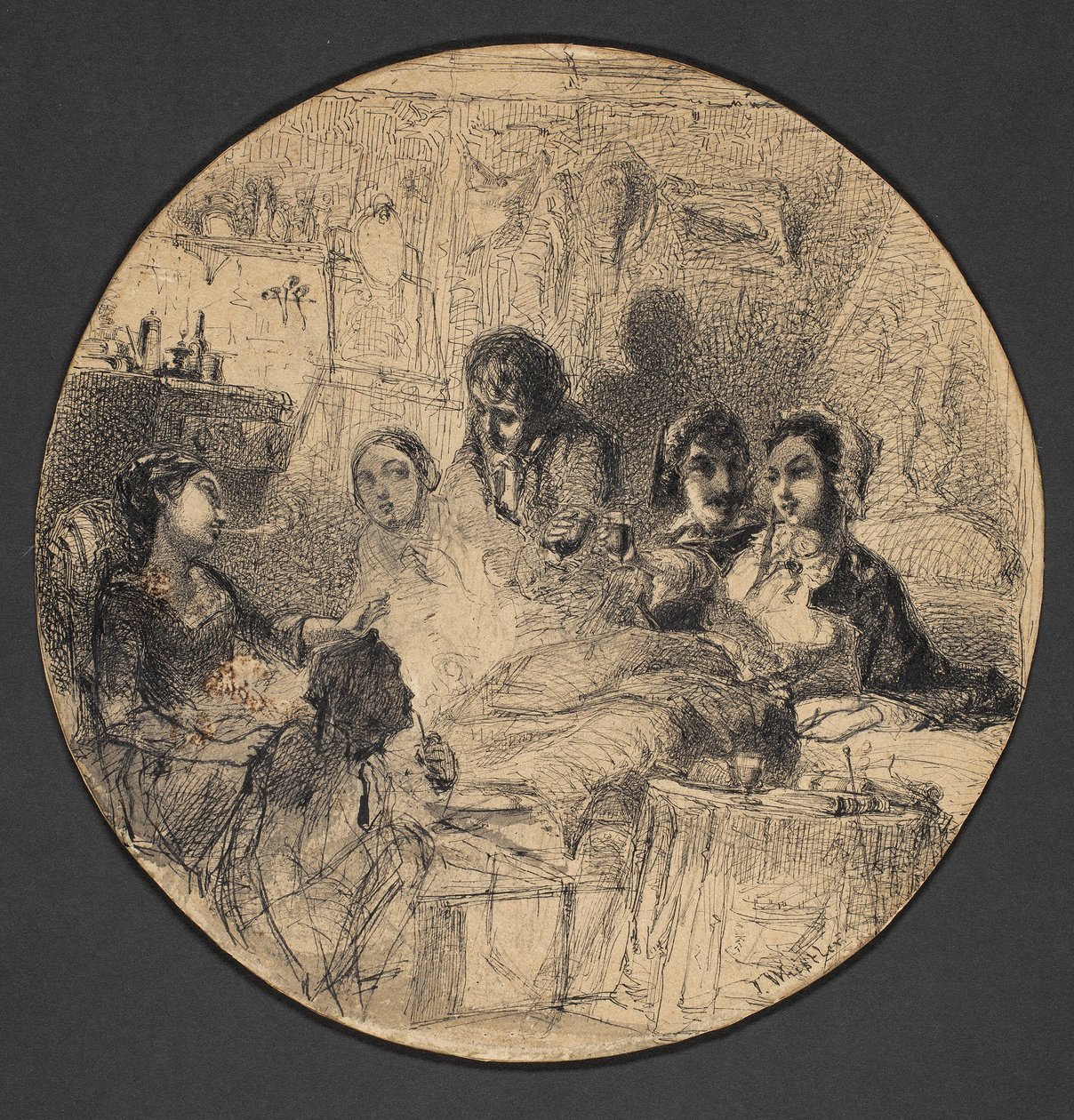 Bohem Yaşamından Bir Sahne, 1855-57 by James Abbott McNeill Whistler