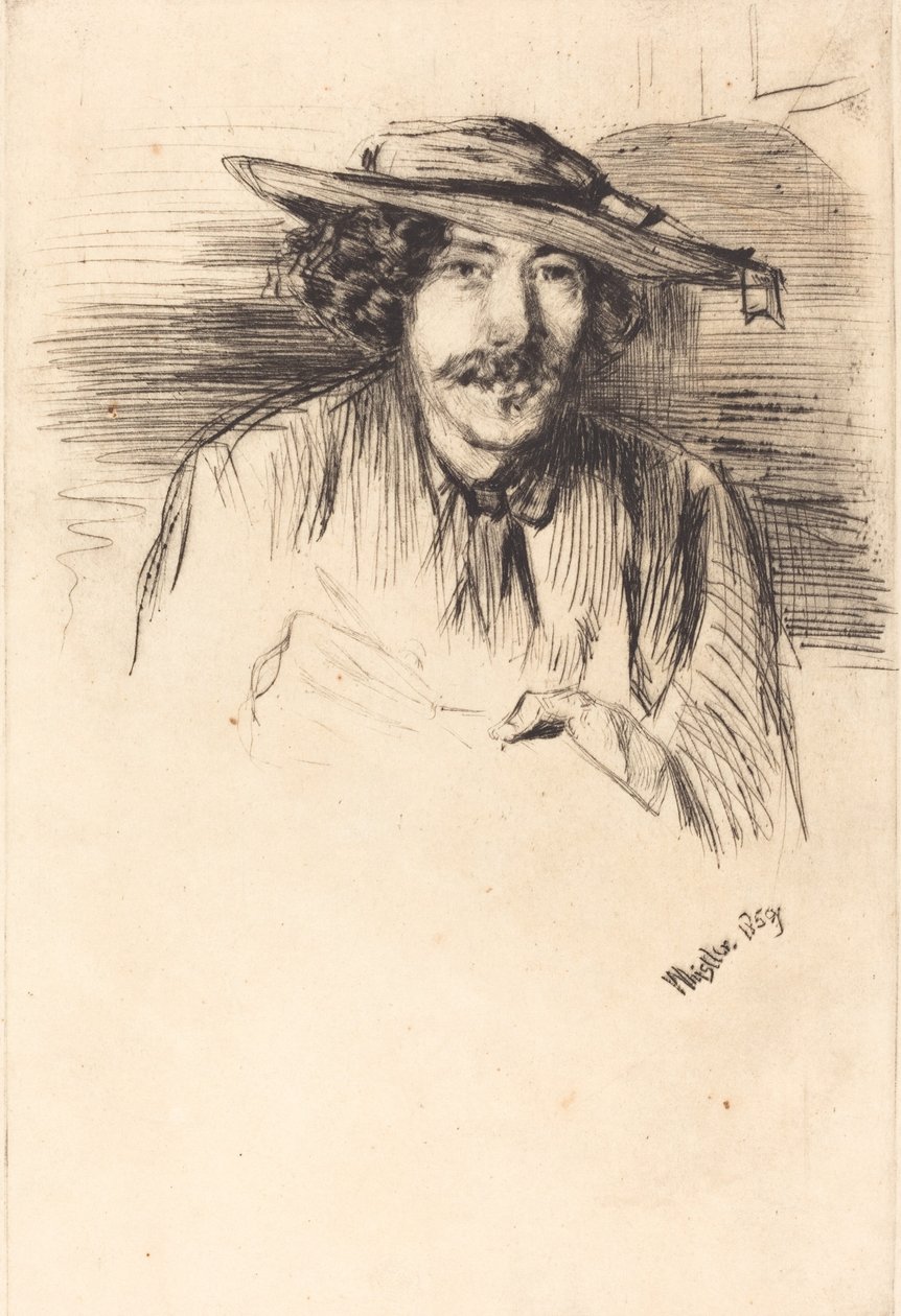 Otoportre, 1859. by James Abbott McNeill Whistler