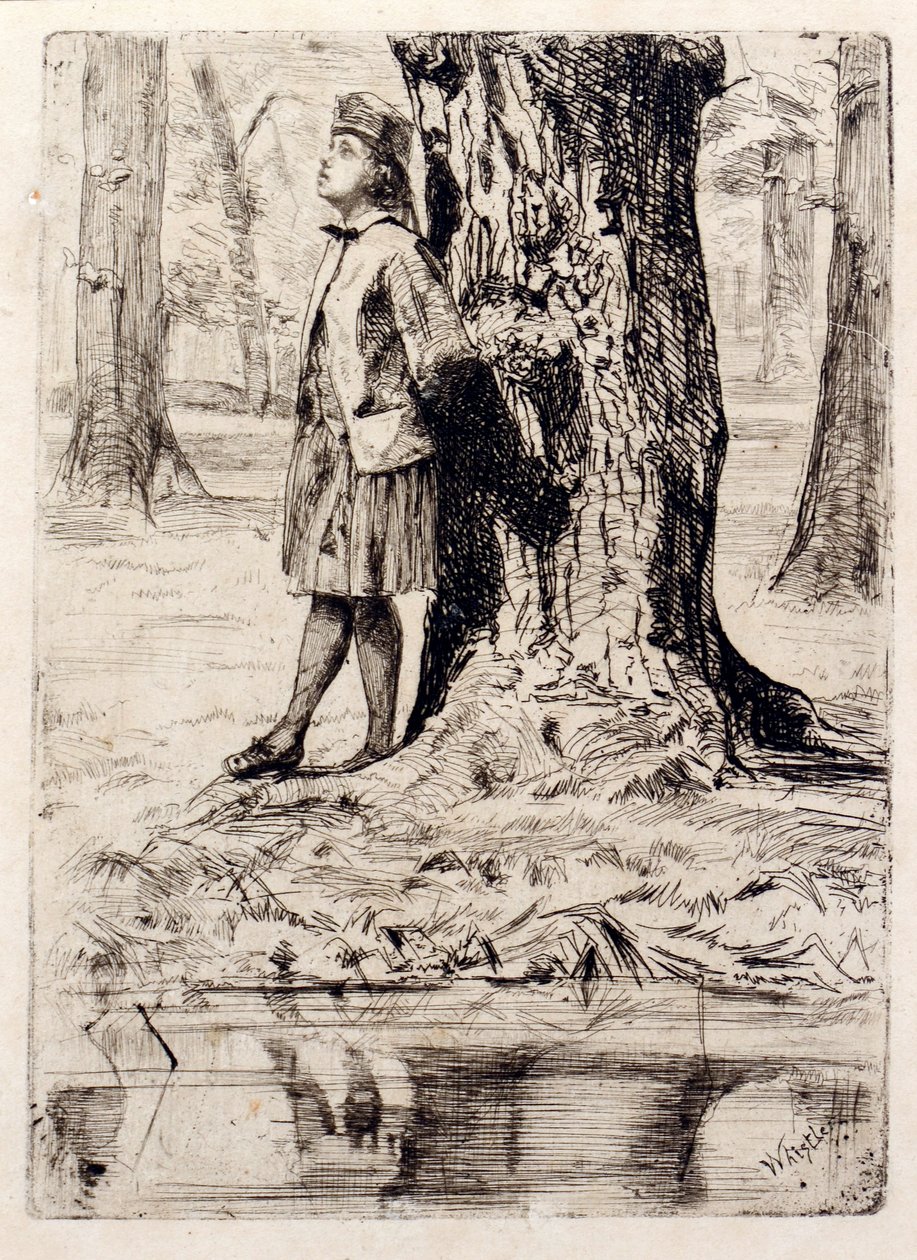 Bir Ağacın Altında Duran Seymour by James Abbott McNeill Whistler