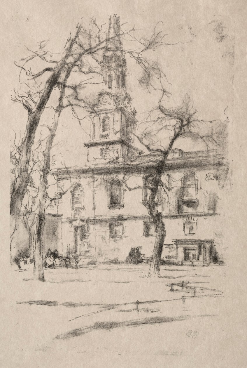 St. Giles-in-the-Fields, 1896. by James Abbott McNeill Whistler