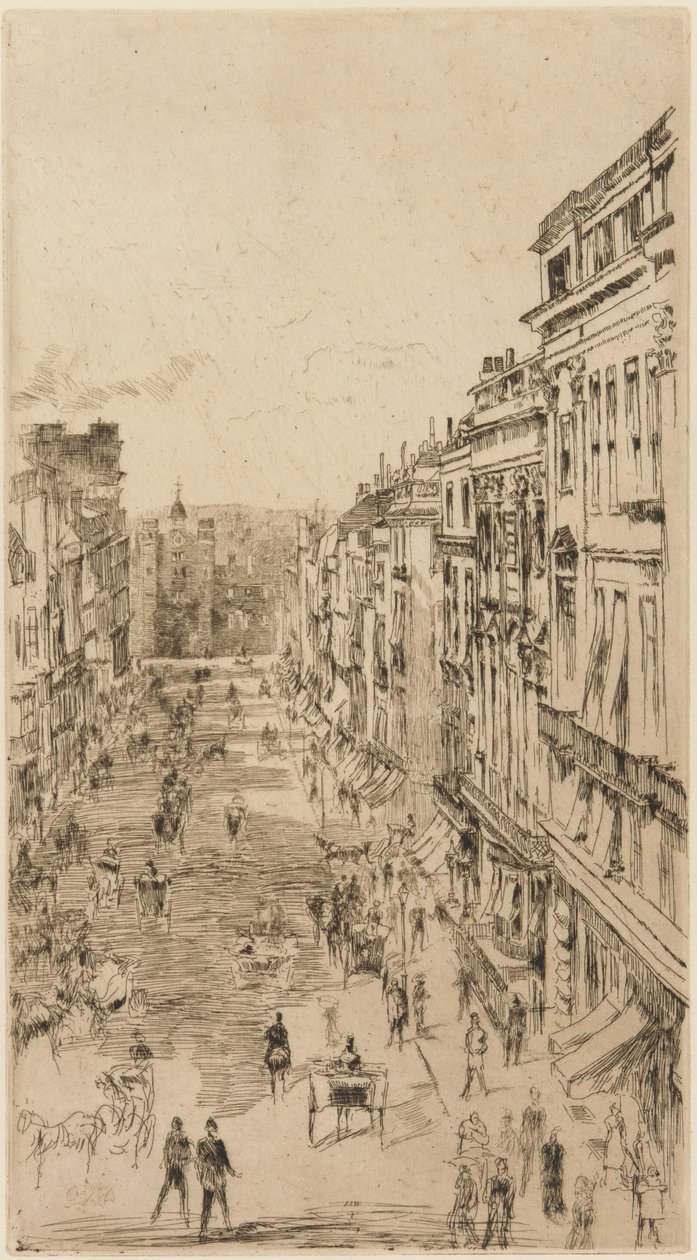 James Caddesi, 1878. by James Abbott McNeill Whistler