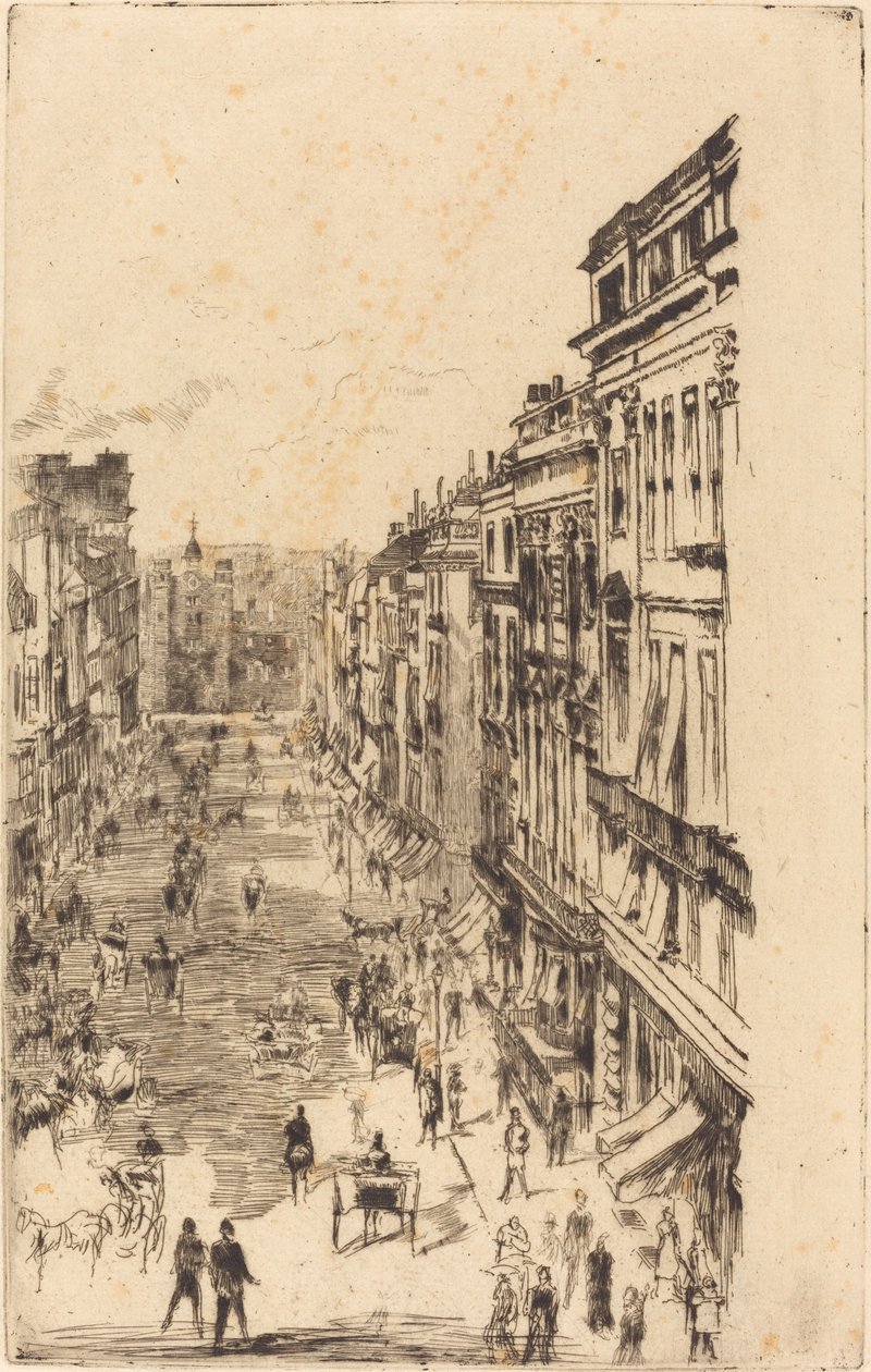 Aziz James Caddesi, 1878. by James Abbott McNeill Whistler