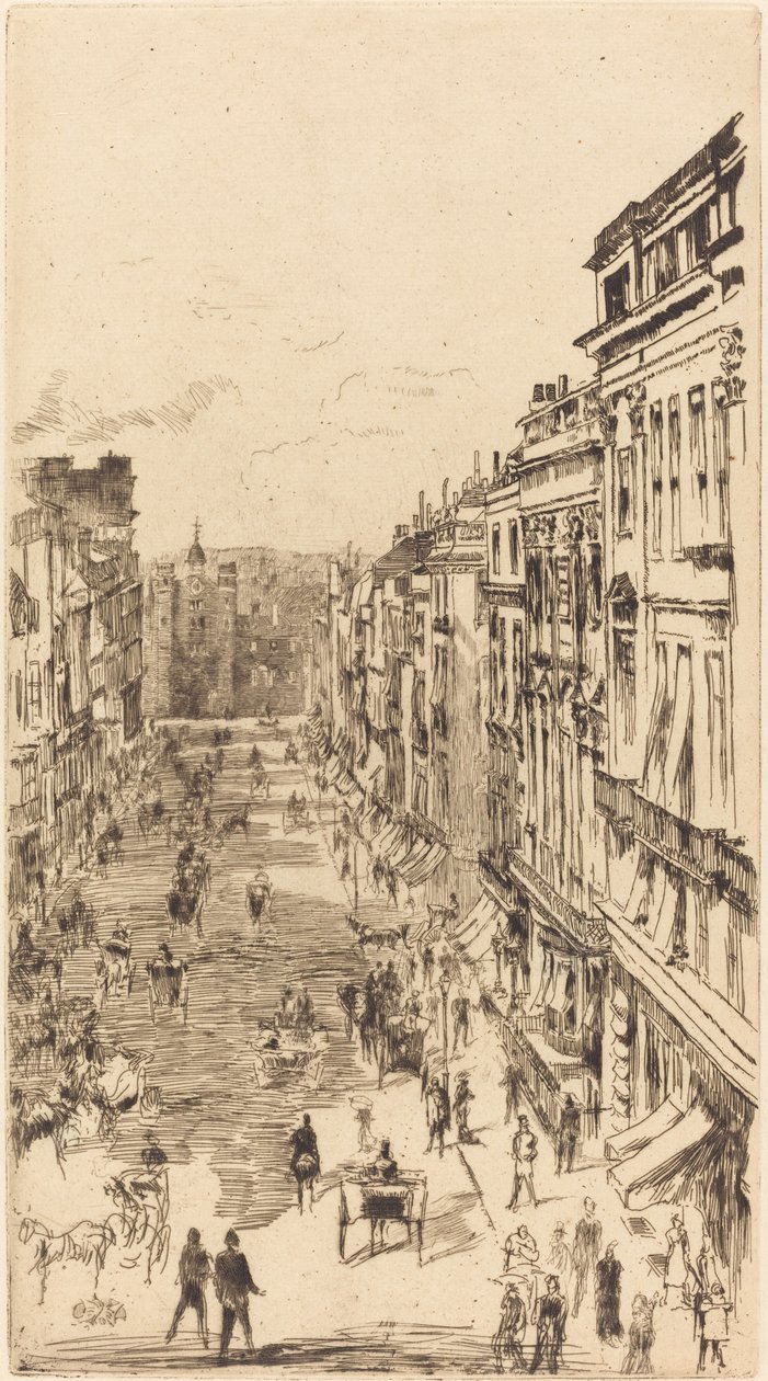 Aziz James Caddesi, 1878. by James Abbott McNeill Whistler